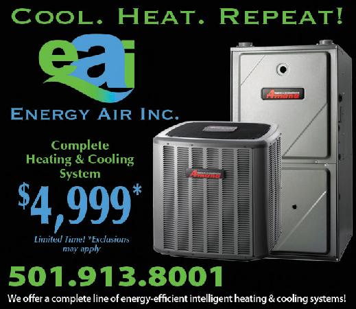 Cool heat repeat complete heating and cooling system