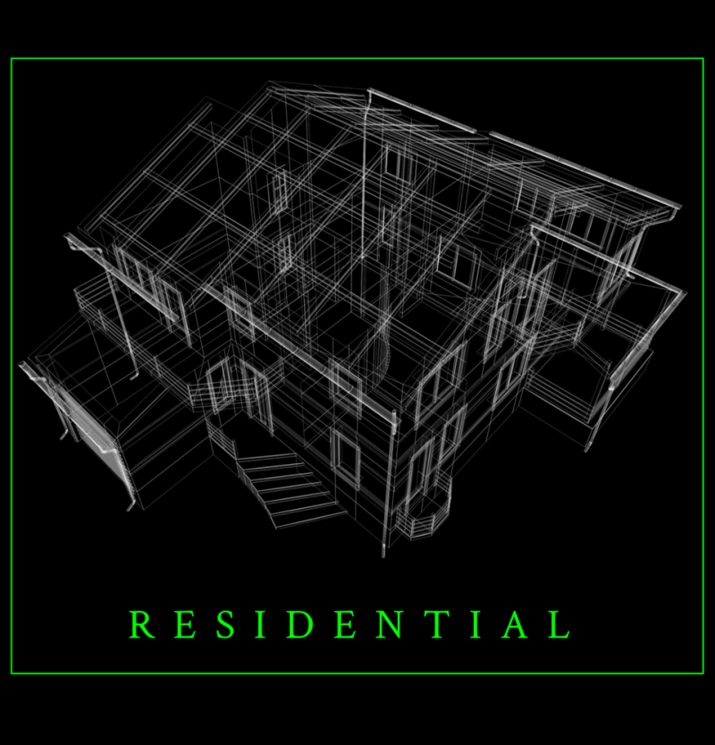 Blueprint to hvac system in a residential home 